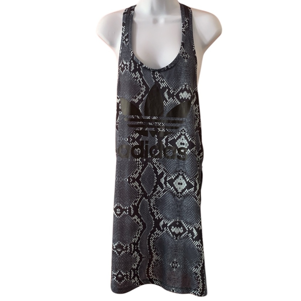 Adidas Women’s Black Snake Print Tank Dress